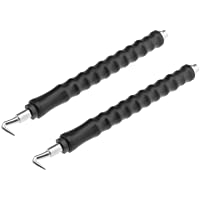 Ototec - 2 ganchos semiautomáticos de 30 cm- herramienta de fijación de vallas- herramienta de torsión de alambre